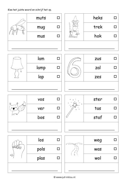 Leren lezen - Plaatje - woorden - schrijven - Afbeelding 2